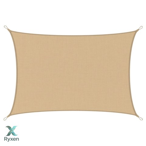 Żagiel Ogrodowy Przeciwsłoneczny Wodoodporny Prostokąt Beżowy 200x300 cm LEAN