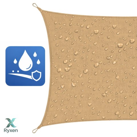 Żagiel Ogrodowy Przeciwsłoneczny Wodoodporny Prostokąt Beżowy 200x300 cm LEAN