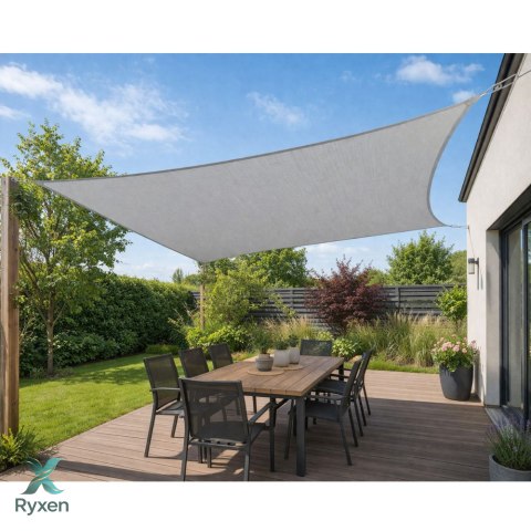 Żagiel Ogrodowy Przeciwsłoneczny Wodoodporny Prostokąt Szary 300x400 cm LEAN