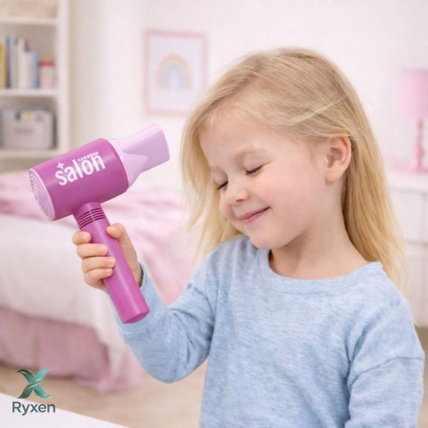 Zestaw Fryzjerski Salon Dla Dzieci Suszarka Lusterko Grzebień Akcesoria LEAN TOYS