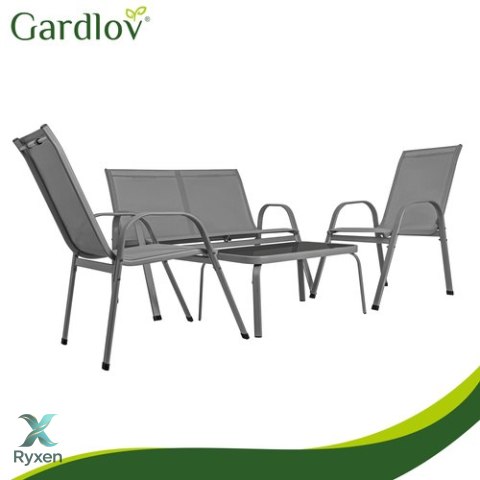 Zestaw mebli balkonowych- szary Gardlov GARDLOV