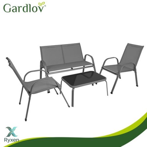 Zestaw mebli balkonowych- szary Gardlov GARDLOV