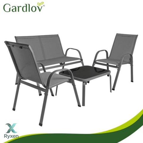 Zestaw mebli balkonowych- szary Gardlov GARDLOV
