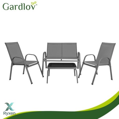 Zestaw mebli balkonowych- szary Gardlov GARDLOV