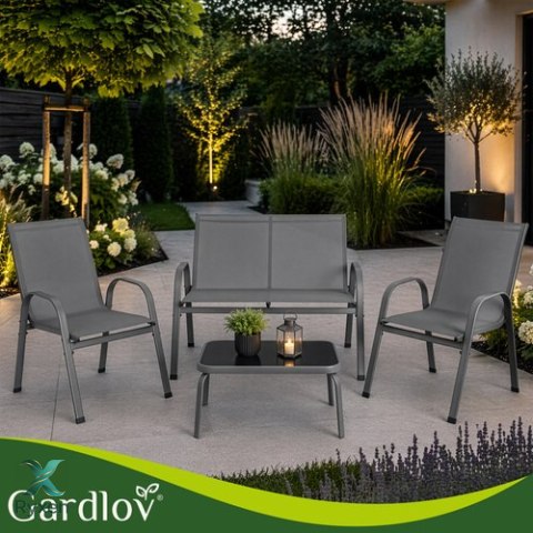 Zestaw mebli balkonowych- szary Gardlov GARDLOV