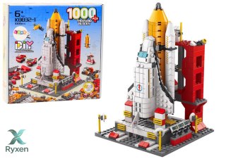 Klocki Konstrukcyjne Rakieta Kosmiczna 6w1 Kosmos Pojazdy 1000 ele. LEAN TOYS