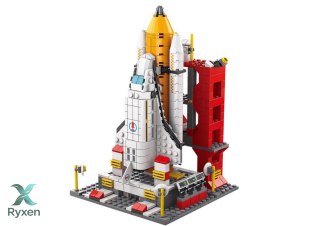 Klocki Konstrukcyjne Rakieta Kosmiczna 6w1 Kosmos Pojazdy 1000 ele. LEAN TOYS