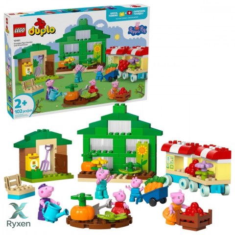 Klocki duplo peppa pig 10461 ogród i szklarnia dziadka świnki LEGO