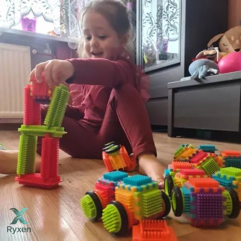 Klocki konstrukcyjne- jeżyki 192szt. Kruzzel 20376 KRUZZEL
