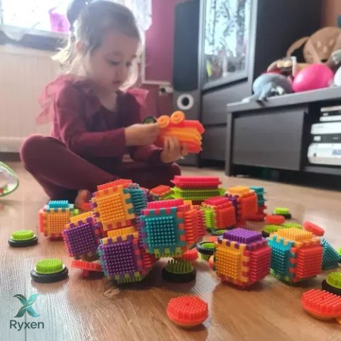 Klocki konstrukcyjne- jeżyki 192szt. Kruzzel 20376 KRUZZEL
