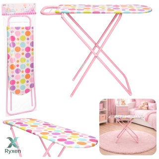 Metalowa Deska Do Prasowania Zabawkowa Składana Dla Dzieci Kropeczki 61 cm LEAN TOYS