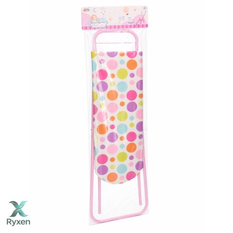 Metalowa Deska Do Prasowania Zabawkowa Składana Dla Dzieci Kropeczki 61 cm LEAN TOYS