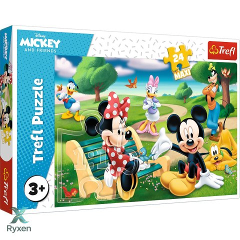 Puzzle - 24 Maxi - Myszka Miki w gronie przyjaciół - Disney - Trefl 14344 TREFL PUZZLE