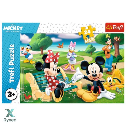 Puzzle - 24 Maxi - Myszka Miki w gronie przyjaciół - Disney - Trefl 14344 TREFL PUZZLE