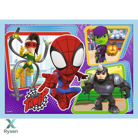 Puzzle - 4w1 (12, 15, 20, 24) - Ekipa Spiday"a - Trefl 34611 TREFL PUZZLE