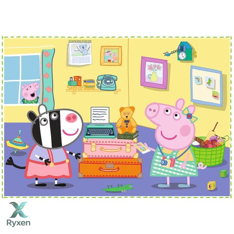 Puzzle - 4w1 (12,15, 20, 24) - Wspomnienia z wakacji - Świnka Peppa - Trefl 34359 TREFL PUZZLE