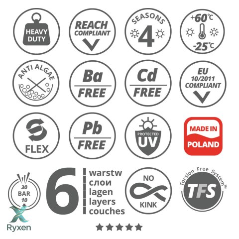 Wąż ogrodowy Vartco Professional Plus 3/4" 30m Agaplast