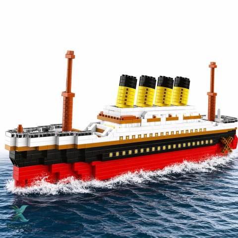 Zestaw Klocki Konstrukcyjne Statek Titanic Duży Model 60 cm 3327 el. LEAN TOYS