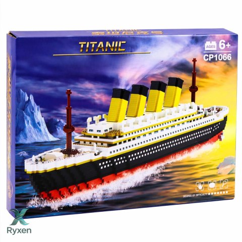 Zestaw Klocki Konstrukcyjne Statek Titanic Duży Model 60 cm 3327 el. LEAN TOYS