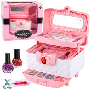 Zestaw Pięknośći Do Makijażu i Paznokci Kuferek Z Kosmetykami Dla Dzieci LEAN TOYS