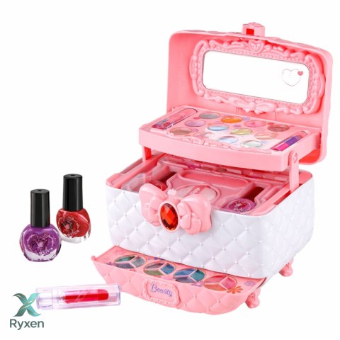 Zestaw Pięknośći Do Makijażu i Paznokci Kuferek Z Kosmetykami Dla Dzieci LEAN TOYS