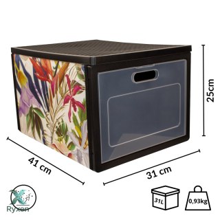 FLORAL w kwiaty organizer do szafy z drzwiczkami 41x31x25cm Kamai Ordinett
