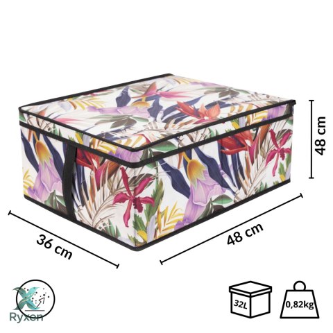 FLORAL w kwiaty organizer do szafy z pokrywą 48x36x19cm Kamai Ordinett
