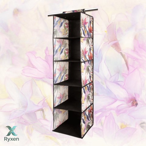 FLORAL w kwiaty wiszący organizer do szafy 5 przegród 30x30x120m Kamai Ordinett