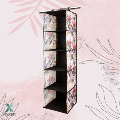 FLORAL w kwiaty wiszący organizer do szafy 5 przegród 30x30x120m Kamai Ordinett