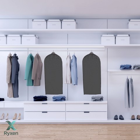 GREY szary organizer na płaszcz 60x135cm Kamai Ordinett