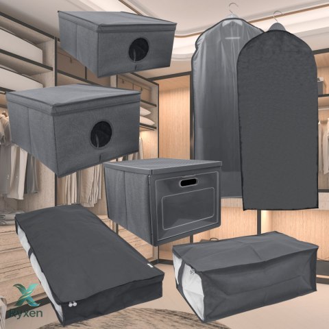 GREY szary organizer na płaszcz 60x135cm Kamai Ordinett