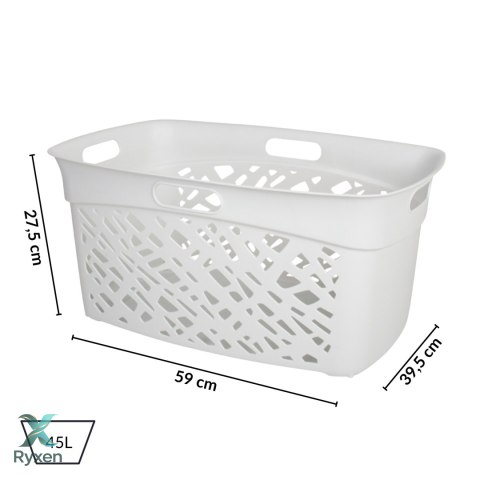 Kosz na bieliznę 45L, jasno szary Kamai Home