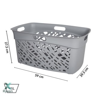 Kosz na bieliznę 45L, szary Kamai Home