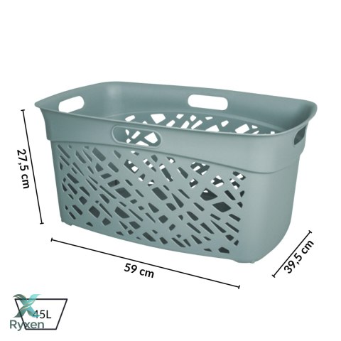 Kosz na bieliznę 45L, zielony Kamai Home
