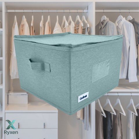 MINT zielony, ogranizer, pojemnik do szafy z uchwytami 30x30x21cm Kamai Ordinett