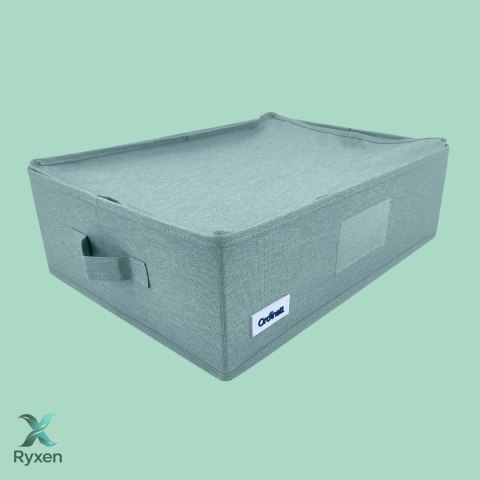 MINT zielony, ogranizer, pojemnik do szafy z uchwytami 42x32x14cm Kamai Ordinett