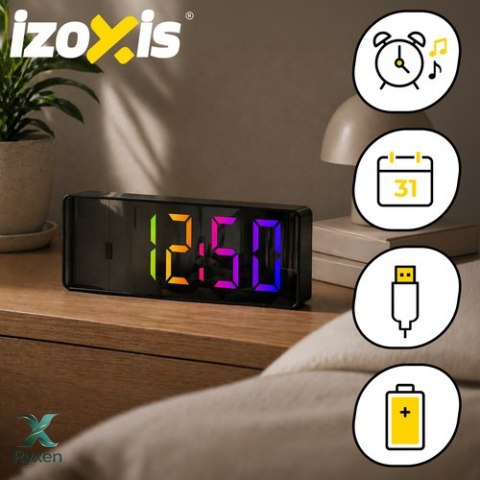 Budzik - zegar LED kolorowy Izoxis IZOXIS