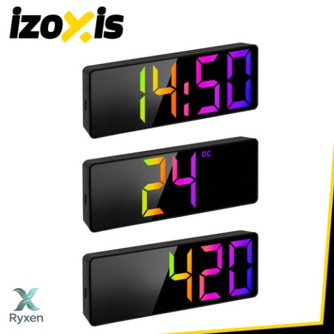 Budzik - zegar LED kolorowy Izoxis IZOXIS