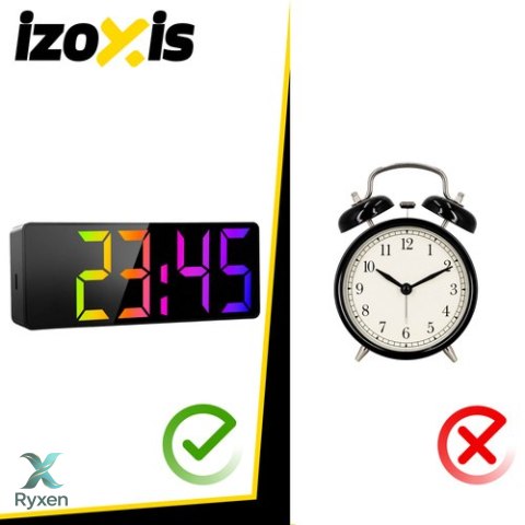 Budzik - zegar LED kolorowy Izoxis IZOXIS