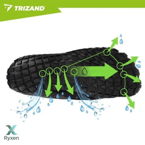 Buty do wody czarne- rozmiar 42 5mm Trizand TRIZAND