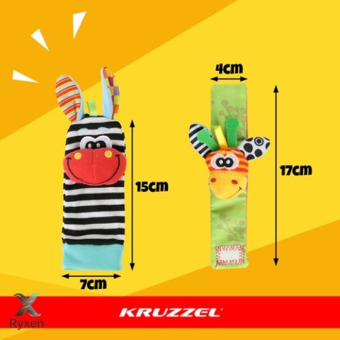 Grzechotki dla dzieci - zestaw 4szt. Kruzzel 25068 KRUZZEL