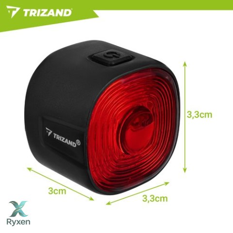 Lampka rowerowa czerwona Trizand TRIZAND