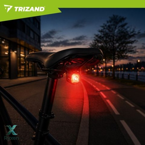 Lampka rowerowa czerwona Trizand TRIZAND