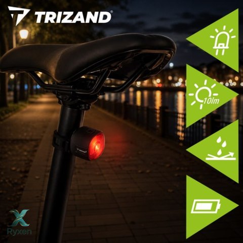 Lampka rowerowa czerwona Trizand TRIZAND