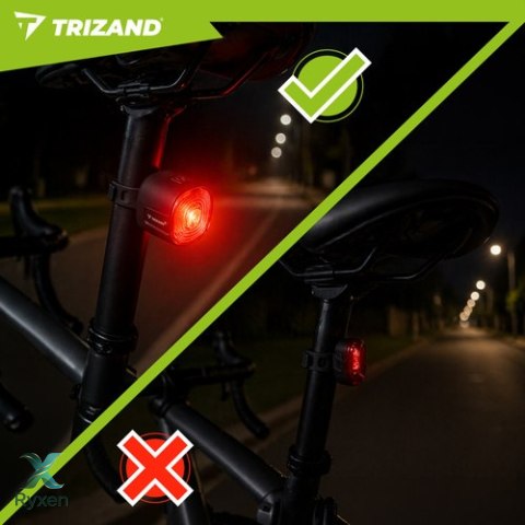 Lampka rowerowa czerwona Trizand TRIZAND