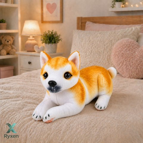 Pluszowy Piesek Shiba Inu Przytulanka Maskotka Pluszak Pies Miękki 25 cm LEAN TOYS