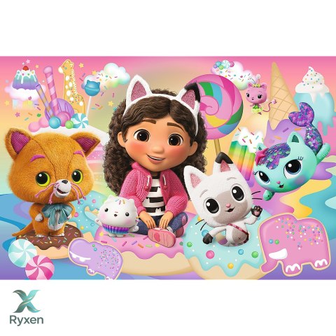 Puzzle - 24 Maxi - Koci Świat Gabby - Koci Domek Gabi - Trefl 14381 TREFL PUZZLE