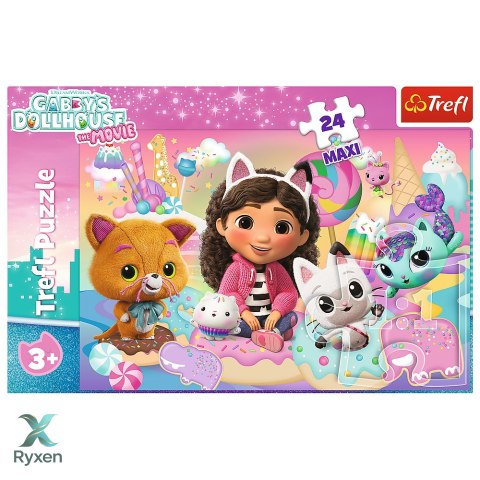 Puzzle - 24 Maxi - Koci Świat Gabby - Koci Domek Gabi - Trefl 14381 TREFL PUZZLE