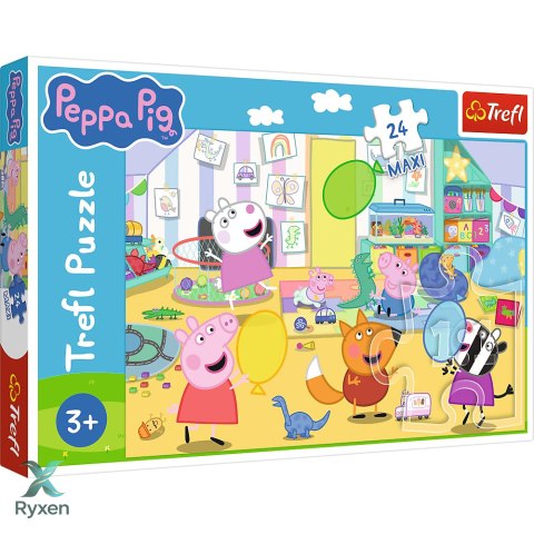 Puzzle - 24 Maxi - Piękna Peppa - Świnka Peppa - Trefl 14367 TREFL PUZZLE