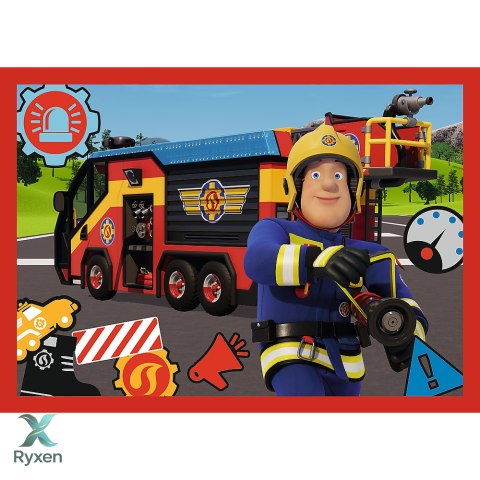 Puzzle - 4w1 (12, 15, 20, 24) - Przygody strażaka Sama - Strażak Sam - Trefl 34632 TREFL PUZZLE